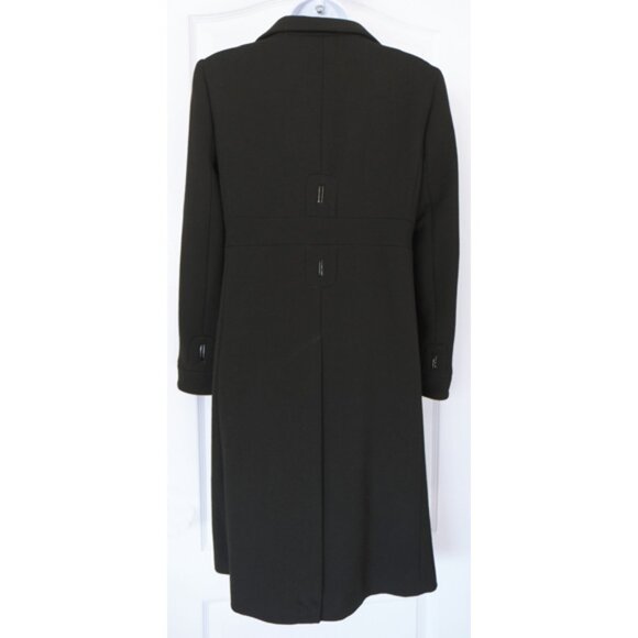 NWOT Anya Hindmarch black wool midi peacoat Sz S - Picture 6 of 14